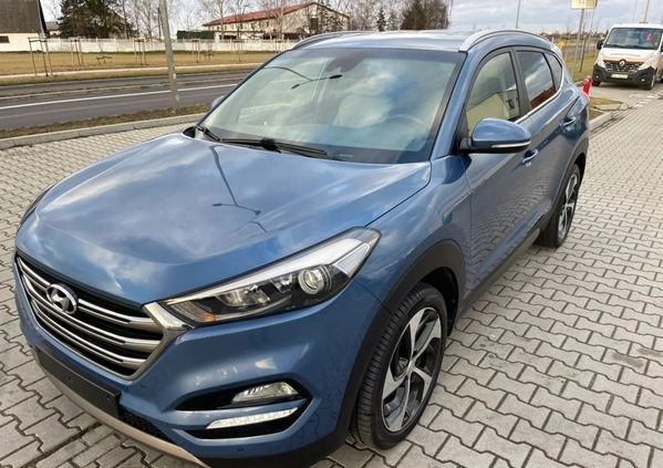 Hyundai Tucson cena 68000 przebieg: 99000, rok produkcji 2016 z Leszno małe 407